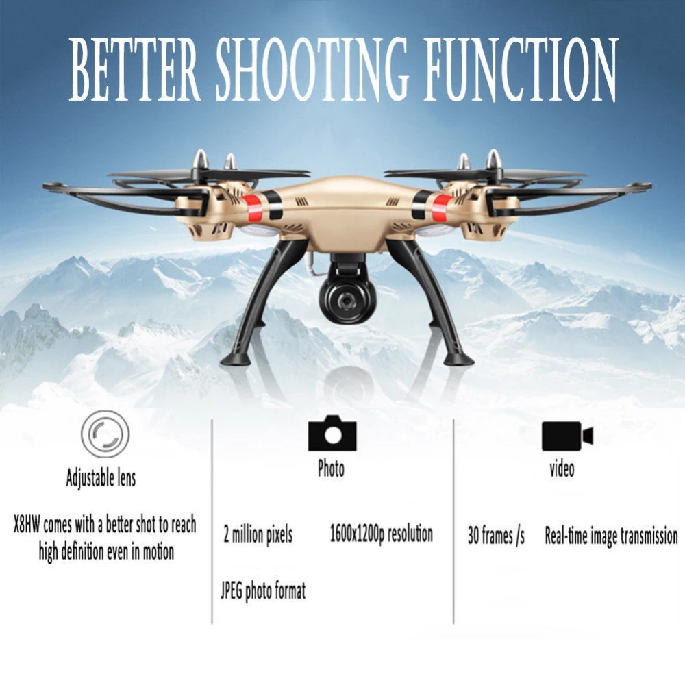 Syma X8hw dron quadcopter FPV s HD WiFi kamerom