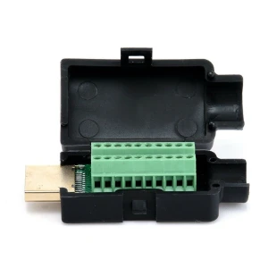 HDMI 19P muški konektor bez lemljenja s crnim kućištem