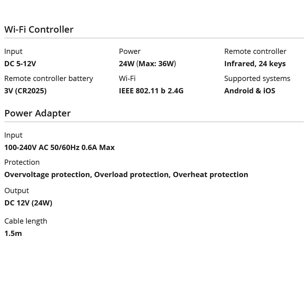 SONOFF L2 Lite WiFi pametna LED traka 5 metara s daljinskim i aplikacijom