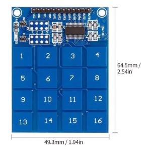 satkit TTP229 kapacitivni dodirni modul s 16 kanala za Arduino