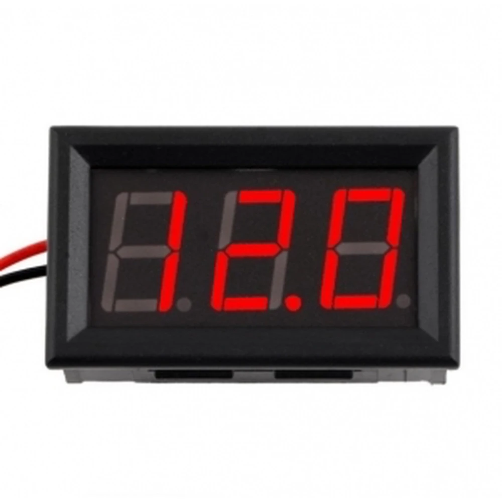 Digitalni voltmetar 3,5v 30v ugradbeni s crvenim LED indikatorom