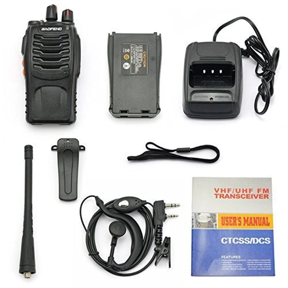 Pack completo del walkie talkie Baofeng BF-888S con accesorios