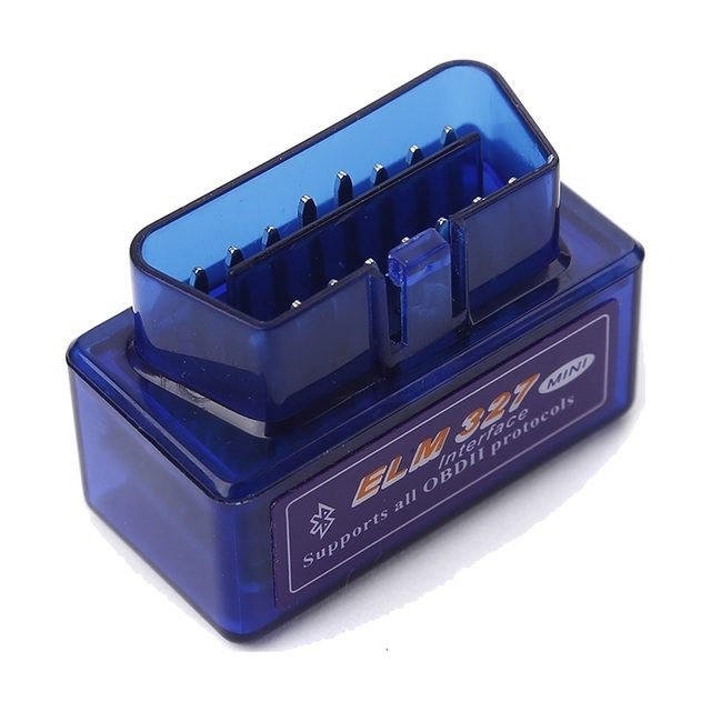 Mini ELM327 Bluetooth v2.1 s prozirnim plavim kućištem